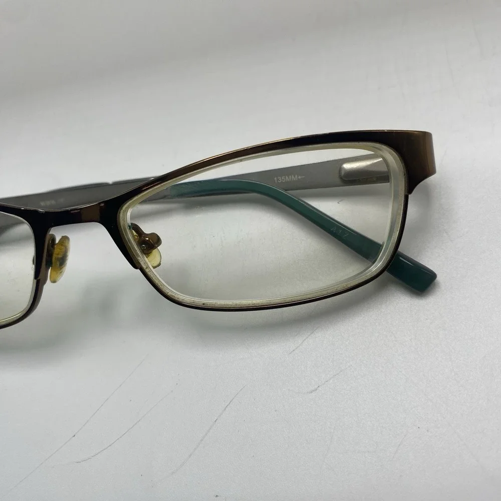 Ted Baker Eyeglasses Women FRAME ONLY Alosiu B222 52-16-135 Gold silver 563